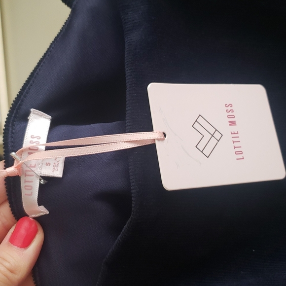 Blue Corduroy Minidress - Picture 2 of 5